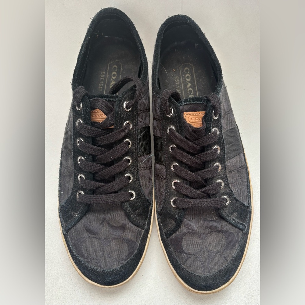 Coach Men's Black Canvas Sneakers